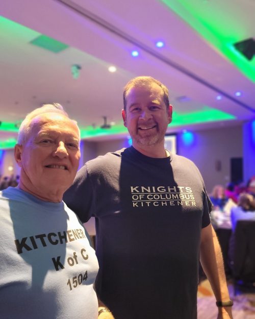 Mac Graham at a Kitchener Knights of Columbus event